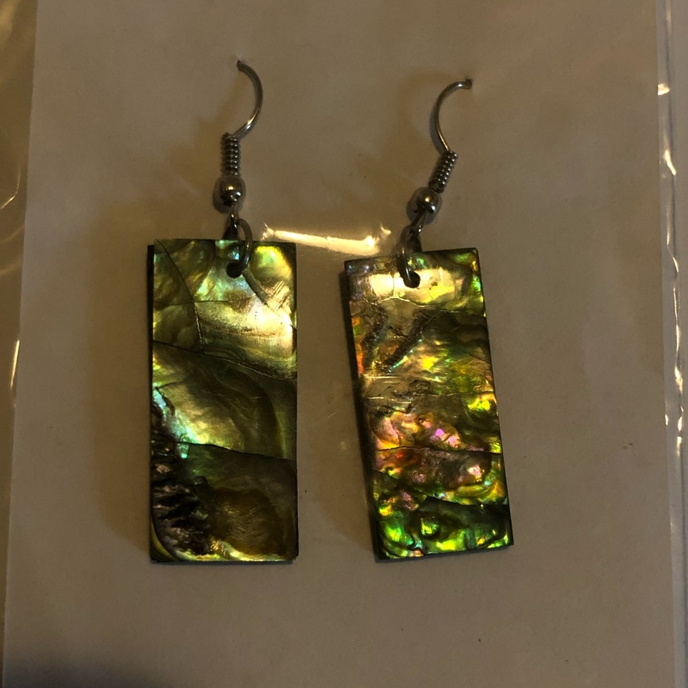 Abalone earrings from Indonesia